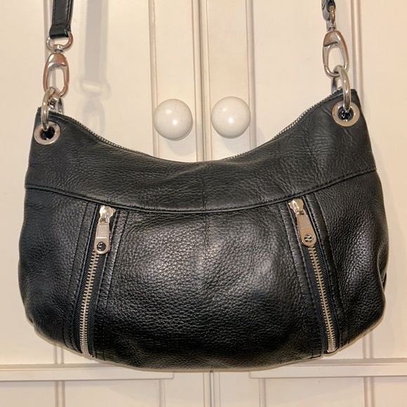 Beautiful Soft Black Pebble Leather Vintage DKNY Bag 🖤🖤🖤 - Picture 1 of 16